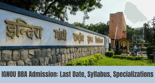 IGNOU BBA Admission