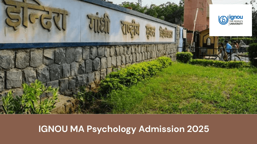 IGNOU MA Psychology Admission 2025