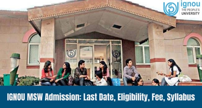 IGNOU MSW Admission