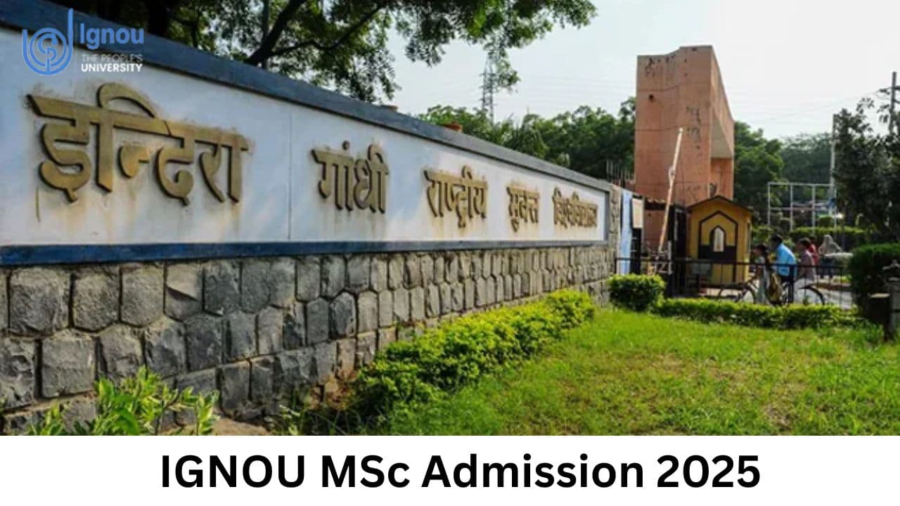 IGNOU MSc Admission 2025