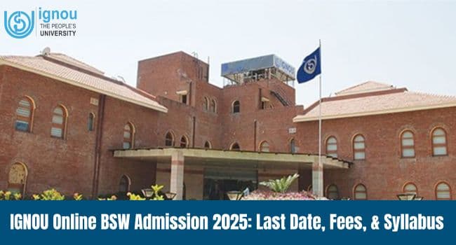 IGNOU Online BSW Admission 2026
