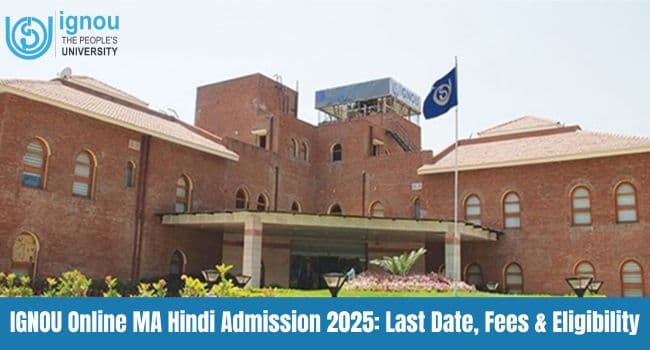 IGNOU Online MA Hindi Admission 2026