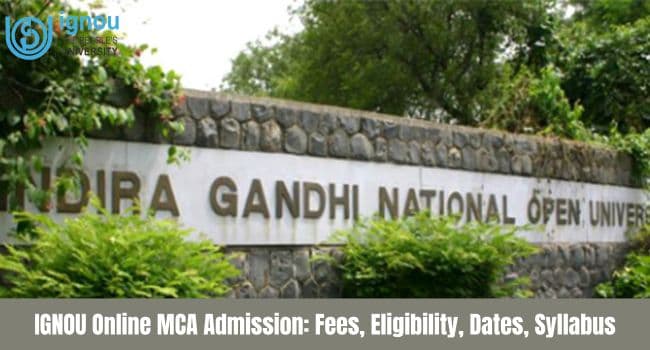 IGNOU Online MCA Admission 2025
