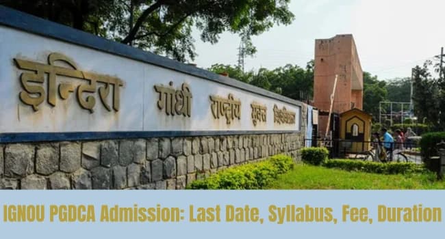 IGNOU PGDCA Admission