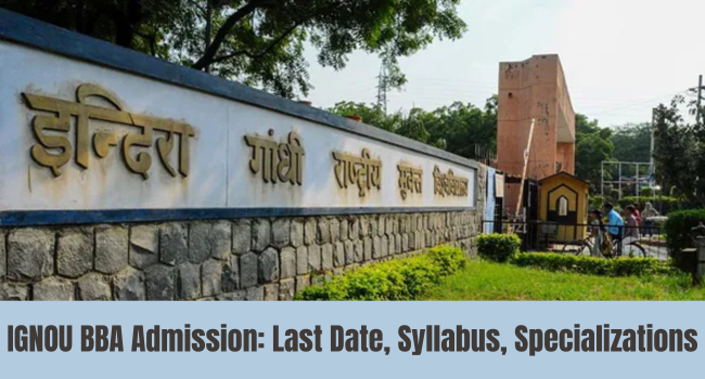 IGNOU BBA Admission