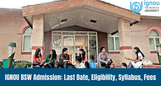 IGNOU BSW Admission 2026