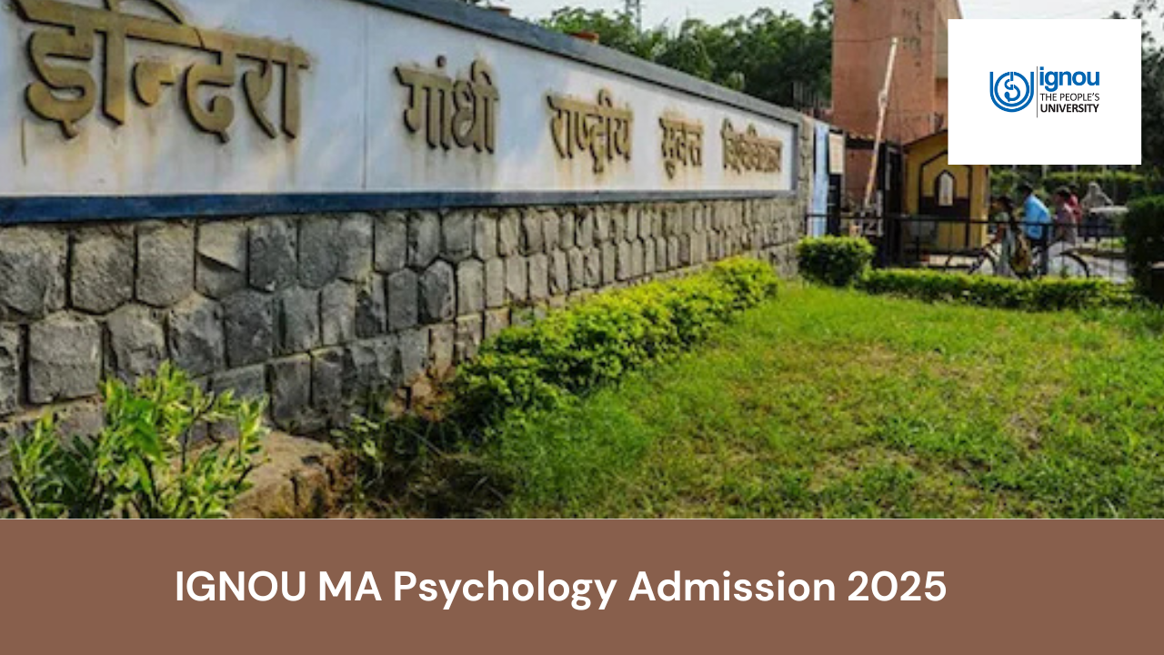 IGNOU MA Psychology Admission