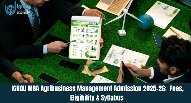 IGNOU MBA Agribusiness Management Admission