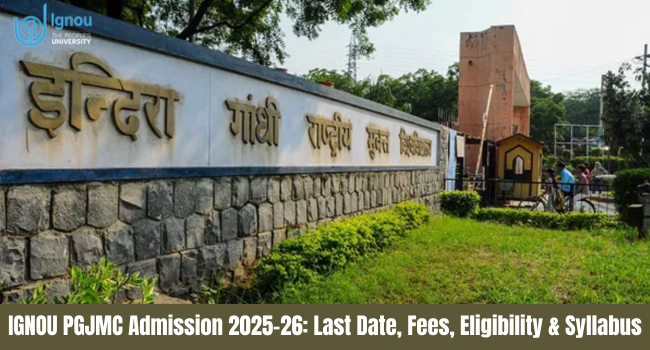 IGNOU PGJMC Admission